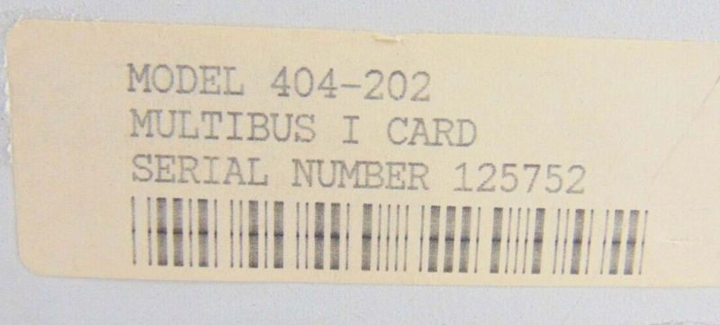FEI Micrion B2402025 V BiT 3 404-202 Multibus I Card *new surplus - Tech Equipment Spares, LLC