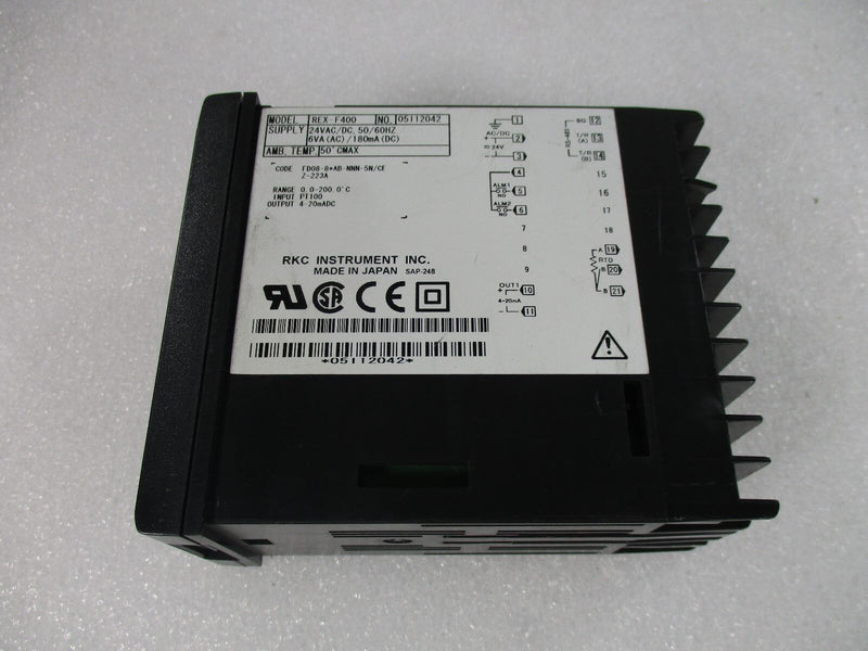 RKC REX-F400 Controller (Used Working)   - Tech Equipment Spares, LLC