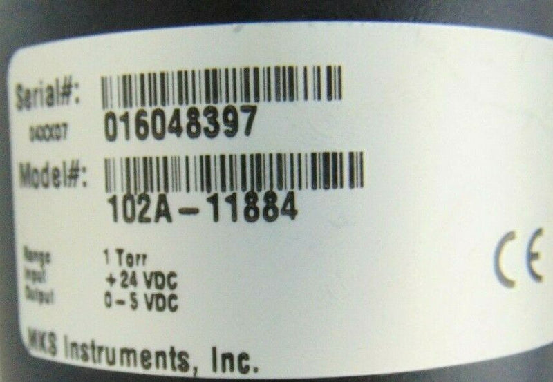 MKS 102A-11884 Baratron 1 Torr *used working, 90-day warranty - Tech Equipment Spares, LLC
