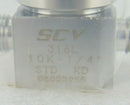 SCV KITZ SCT 08023955 Diaphragm Valve 10K-1/4” STD KD, lot of 5 *used working - Tech Equipment Spares, LLC