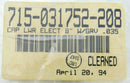 LAM 715-031752-208 CAP LWR ELECT 8" W/GRV .035 *new surplus - Tech Equipment Spares, LLC
