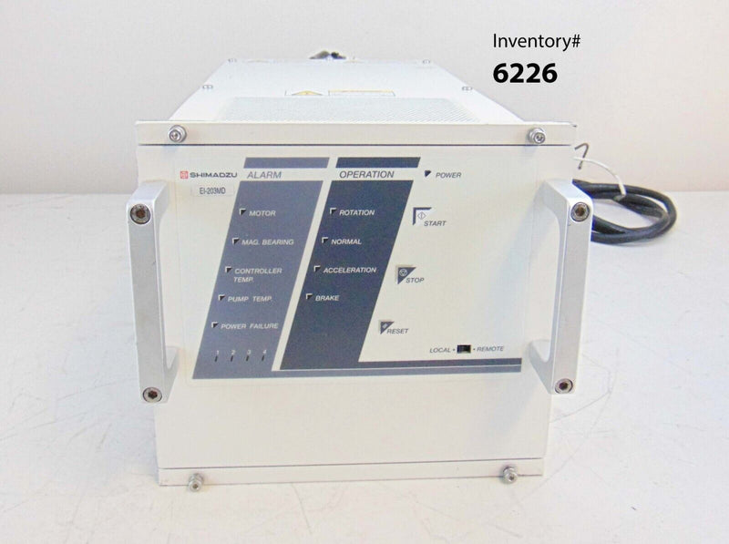 Shimadzu EI-203MD Turbo Pump Controller *used working - Tech Equipment Spares, LLC
