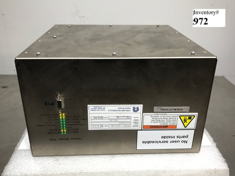 AMAT Applied Materials 9090-00115 A Chassis Monitor, AMAT Quantum Leap (used0 - Tech Equipment Spares, LLC