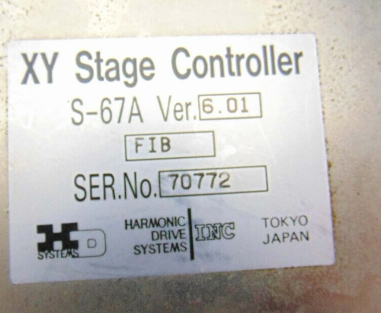 HD Systems Harmonic Drive Systems S-67A, XY Stage Controller, Verision 6.01 FIB - Tech Equipment Spares, LLC