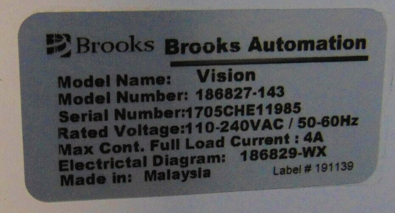 Brooks Vision 186827-143 Load Port *new surplus, being sold as-is - Tech Equipment Spares, LLC