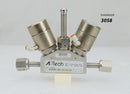 APTech AP4550XM VDS7 FV4 FV4 FV4 Monoblock Stainless Steel Valve *used working - Tech Equipment Spares, LLC