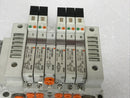 SMC VV5Q11-06-DAM00667 Pneumatic Manifold VQ1200Y-5-X35 VVQ-1000, 6 Space - Tech Equipment Spares, LLC