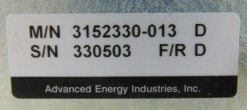 Advanced Energy 3152330-013 D Sparc-le V Pulse Arc Handling Interface* as-is - Tech Equipment Spares, LLC