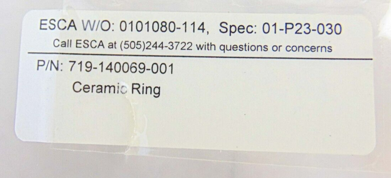 LAM 716-140069-001 Ceramic Ring *cleaned - Tech Equipment Spares, LLC