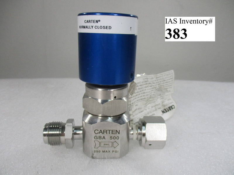 Carten 501105-05 Stainless Steel Valve GBA500-05-10-VCRM-IN-VCR (New Surplus) - Tech Equipment Spares, LLC
