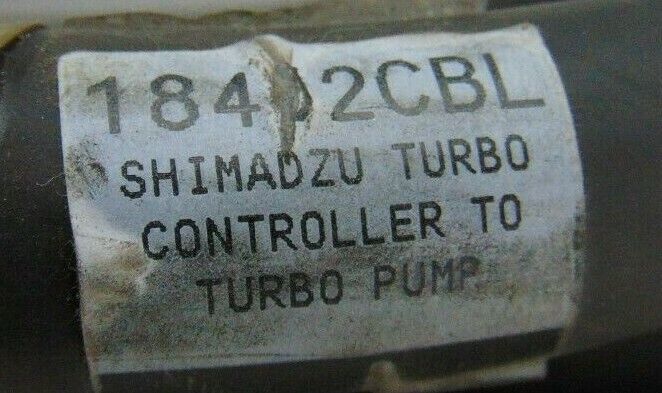 Shimadzu 18401CBL 18402CBL 262-78187- 03V1 Turbo Pump Cable *used working - Tech Equipment Spares, LLC