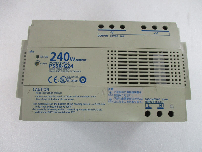 Idec PS5R-G24 Power Supply 240W Output (Working, 90 Day Warranty)   - Tech Equipment Spares, LLC