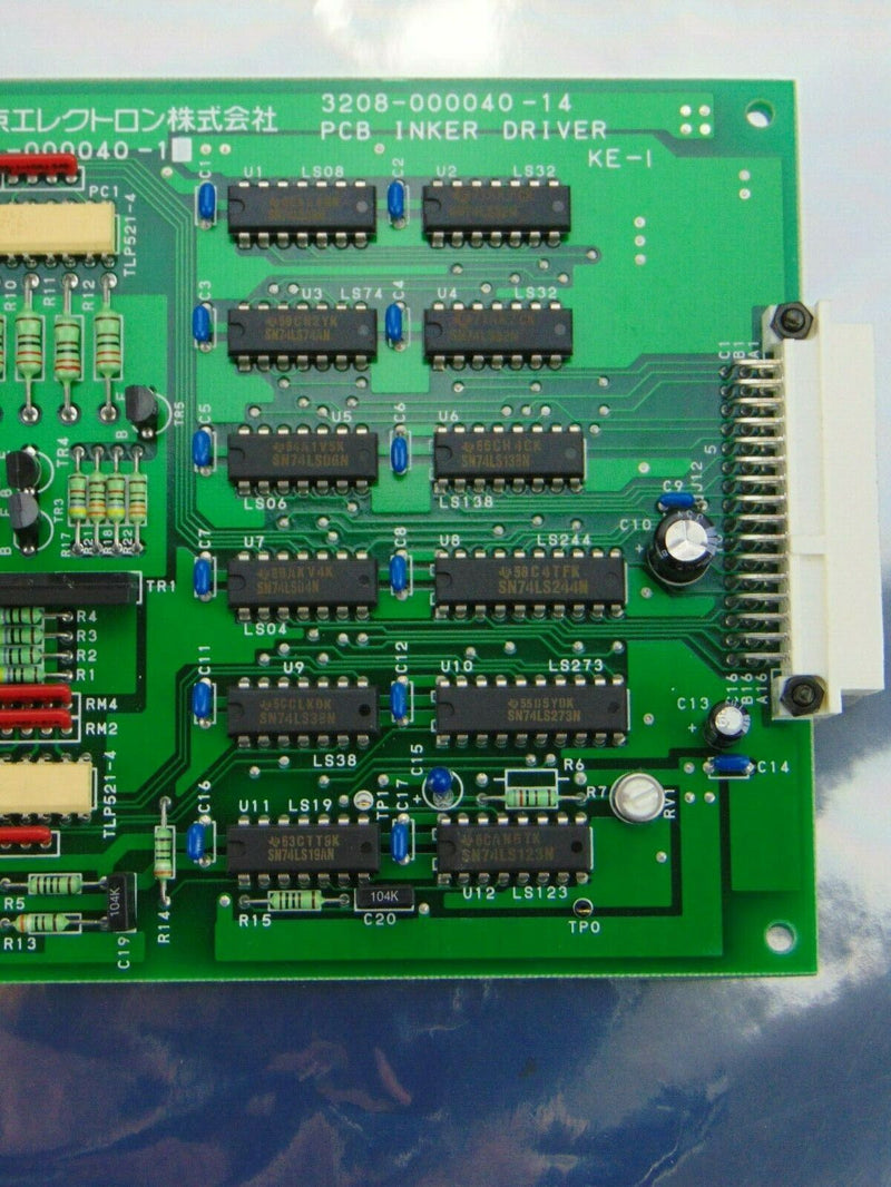 TEL Tokyo Electron 3208-000040-14 PCB Inker Driver Circuit Board *used working - Tech Equipment Spares, LLC