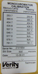 Verity EP200Mmd 1002396 Monochromator Detector .2 Meter *untested, sold as-is - Tech Equipment Spares, LLC