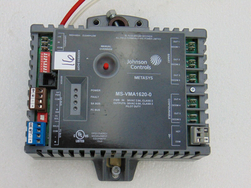 Johnson Controls MS-VMA1620-0 HVAC Control System *used working - Tech Equipment Spares, LLC