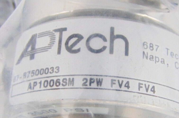 APTech AP1006SM 2PW FV4 FV4 Regulator, Inlet 3500 PSI, Outlet 60 PSI (lot of 8) - Tech Equipment Spares, LLC