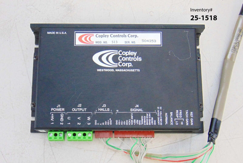 Copley Controls 513 Servo Amplifier KLA 6020 Acrotec *used working - Tech Equipment Spares, LLC