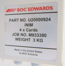Edwards U20000924 Interface Module iNIM 4 x Cards *used working - Tech Equipment Spares, LLC