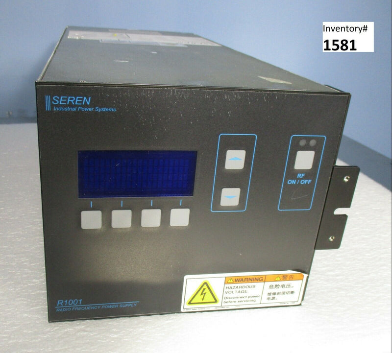 Seren R1001 RF Generator 9600620021, 1000W, 1.7-2.1 MHz (Used Tested ...