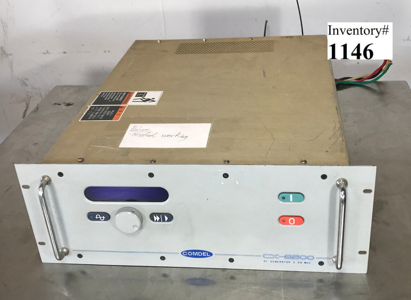 Comdel CX 2500 RF Generator FP3303RD 3.39 MHz (used working, 90 day warranty) - Tech Equipment Spares, LLC