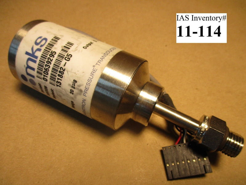 MKS 131882-G5 Baratron Pressure Transducer 20 psig (Used Working) - Tech Equipment Spares, LLC