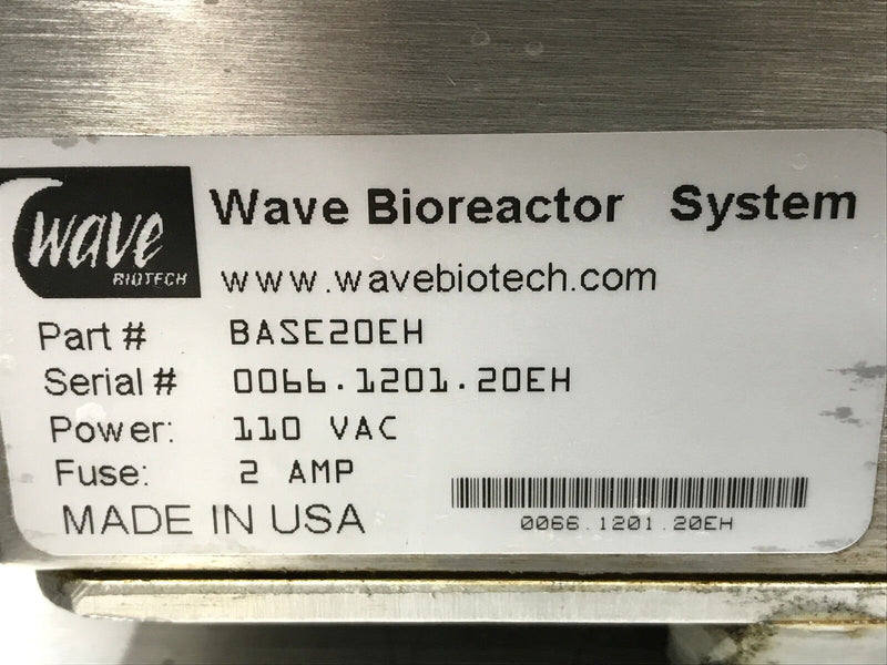 Wave Bioreactor BASE20EH System 20E Rocker with Heat Pad (used working) - Tech Equipment Spares, LLC