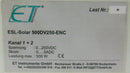 ET Instrumente ESL-Solar 500DV250-ENC Electronic Load - Tech Equipment Spares, LLC