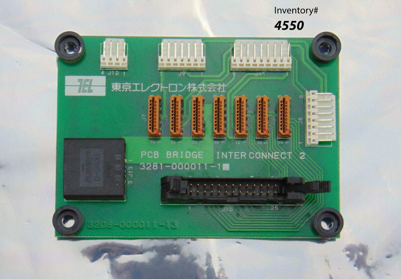 TEL Tokyo Electron 3281-000011-1 PCB Bridge Interconnect 2 Circuit Board *used w - Tech Equipment Spares, LLC