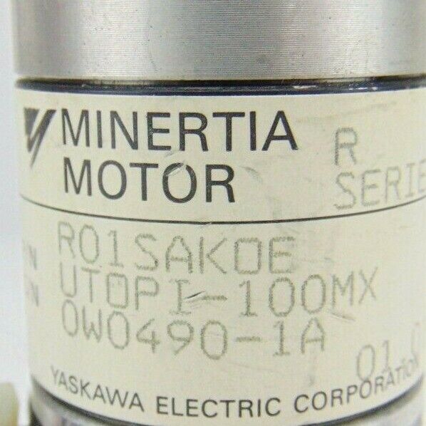 Yaskawa R R01SAKOE UTOPI-100MX Minertia Motor R Axis PRE-300 2002-2028 *working - Tech Equipment Spares, LLC