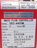 Stec SEC-4400M Mass Flow Controller 300 sccm Cl2 *used working - Tech Equipment Spares, LLC