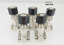 Fujikin KM1VL000 084364 Manual Stainless Steel Valve 316L-P, lot of 5 *used work - Tech Equipment Spares, LLC