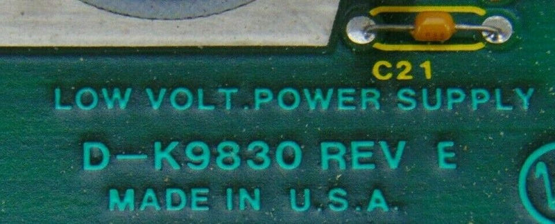 Varian Assy D-K9831 Rev K Low Voltage Power Supply D-K9830 Rev E *used working - Tech Equipment Spares, LLC