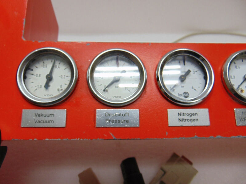 Karl Suss MA150 Control and Pressure Gauge Panel, Suss Top-side Mask Aligner - Tech Equipment Spares, LLC