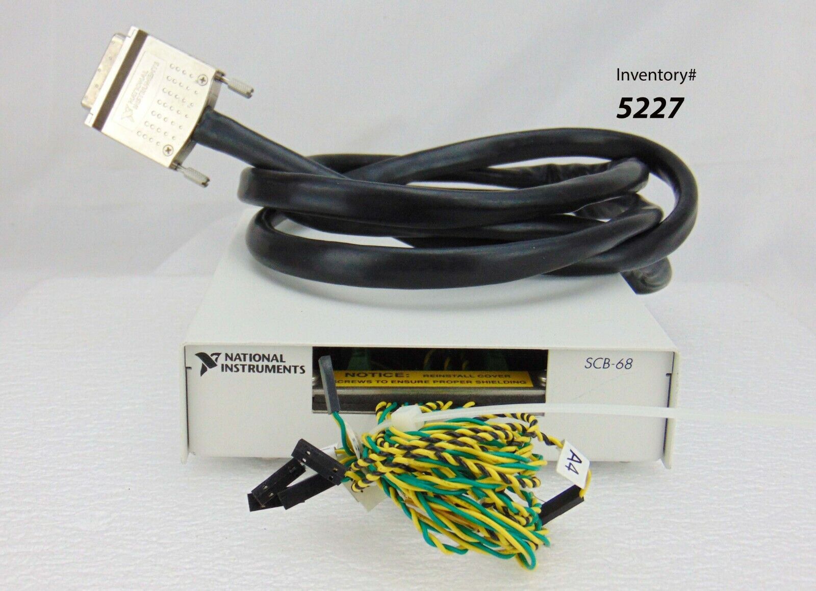 National Instruments SCB-68 182469F-01L Shielded Connector *used ...