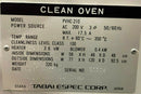 Tabai PVHC-210 Clean Oven *used working - Tech Equipment Spares, LLC