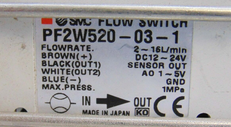 SMC PF2W520-03-1 Flow Switch, lot of 2 *used working - Tech Equipment Spares, LLC