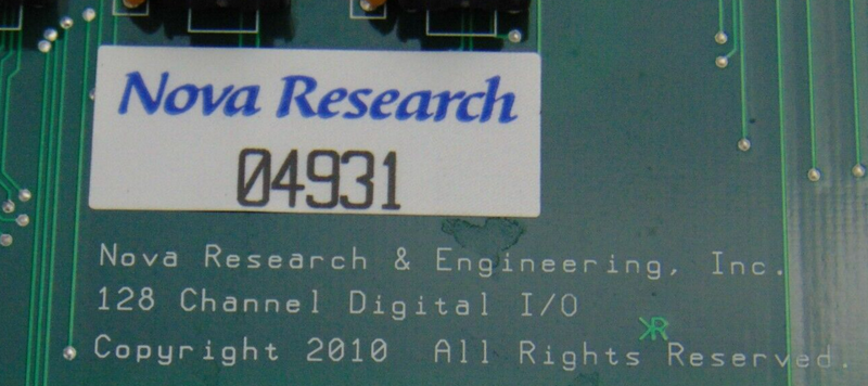 Nova Research N10357 Rev B 128 Channel Digital I/O M00001573 PCB 96 Chan Digital - Tech Equipment Spares, LLC