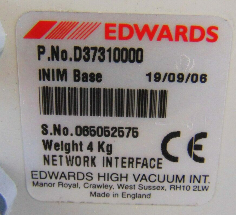 Edwards U20000920 Interface Module iNIM 2 x Cards *used working - Tech Equipment Spares, LLC