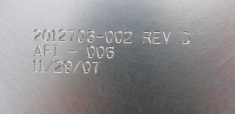 Aviza 2012706-001 AFI-049W Block Gas Distribution 2 Port 300MM NGALD, Rev E *cle - Tech Equipment Spares, LLC