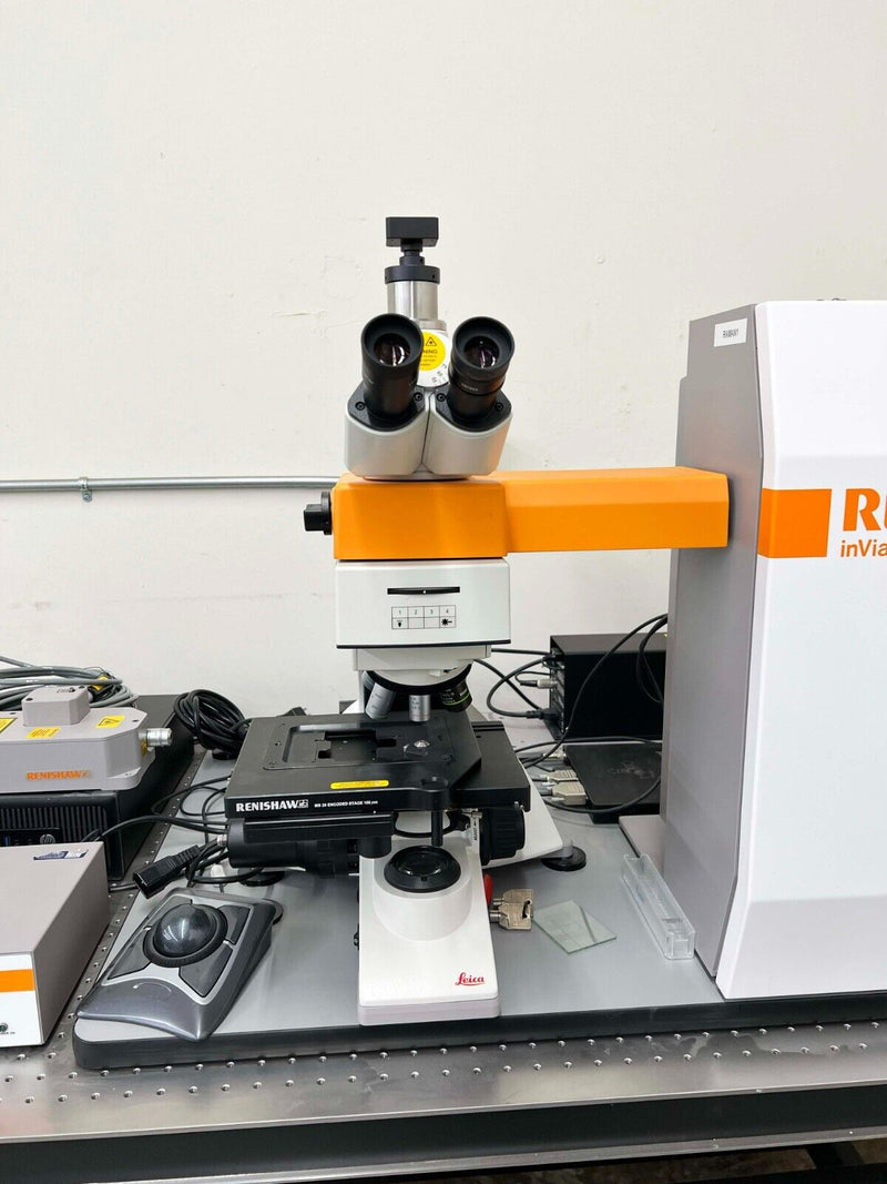 Renishaw InVia Raman Microscope Leica DM 2500M Ren *used working - Tech Equipment Spares, LLC