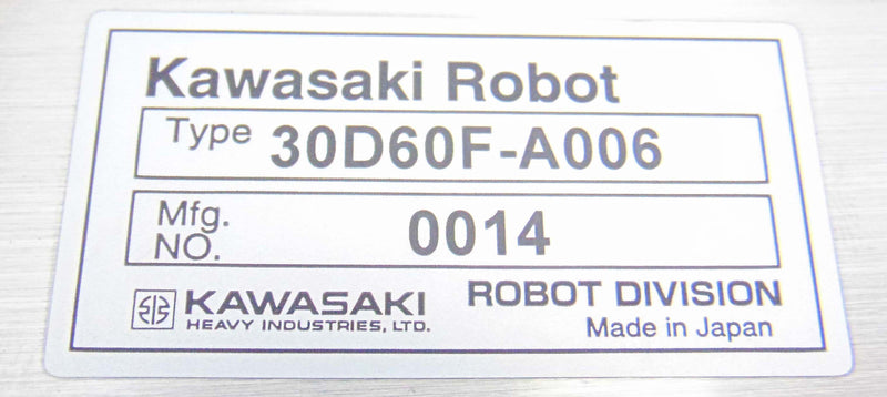 Kawasaki 30D60F-A006 Robot Controller *used working - Tech Equipment Spares, LLC